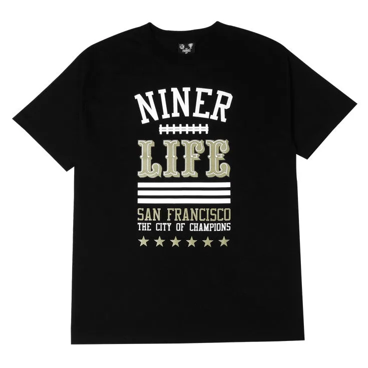Mens Thrill Of Victory Life T-Shirt Black basic vibe