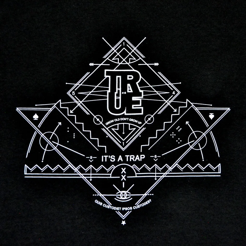 Mens Trap T-Shirt Black go casual