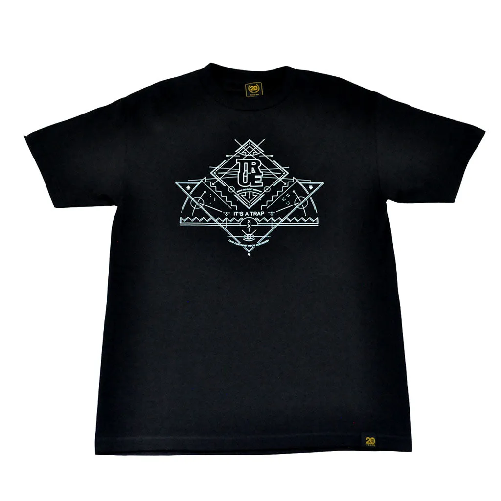 Mens Trap T-Shirt Black everyday basic
