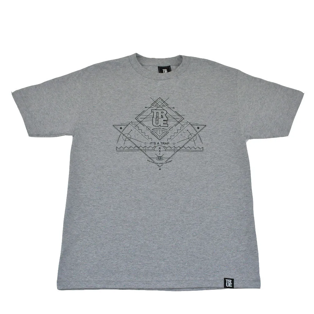 Mens Trap T-Shirt Heather effortless chic