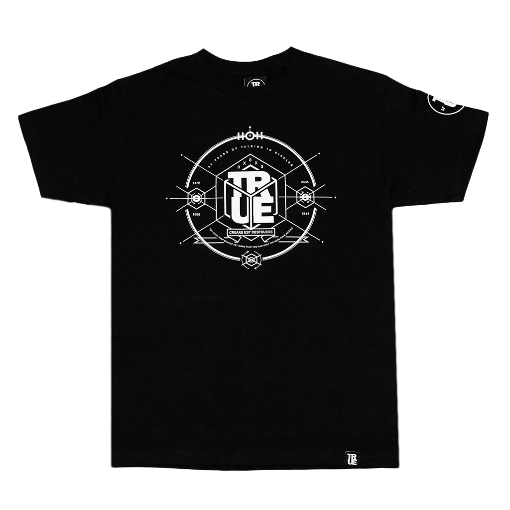 Men's True 27 Crest T-Shirt Black night chill