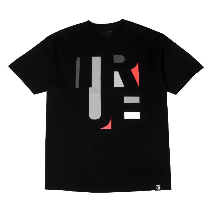 Mens True Abstract T-Shirt Black neutral vibe