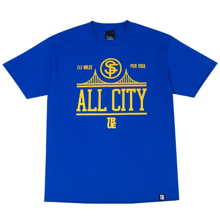 Mens True All City T-Shirt Warriors quality focus