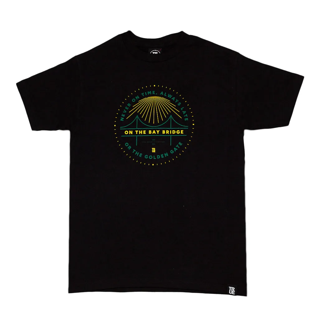 Men's True Always Late T-Shirt Black/Green rest day