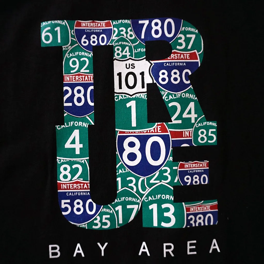 Mens True Bay Area T-Shirt Black weekend look