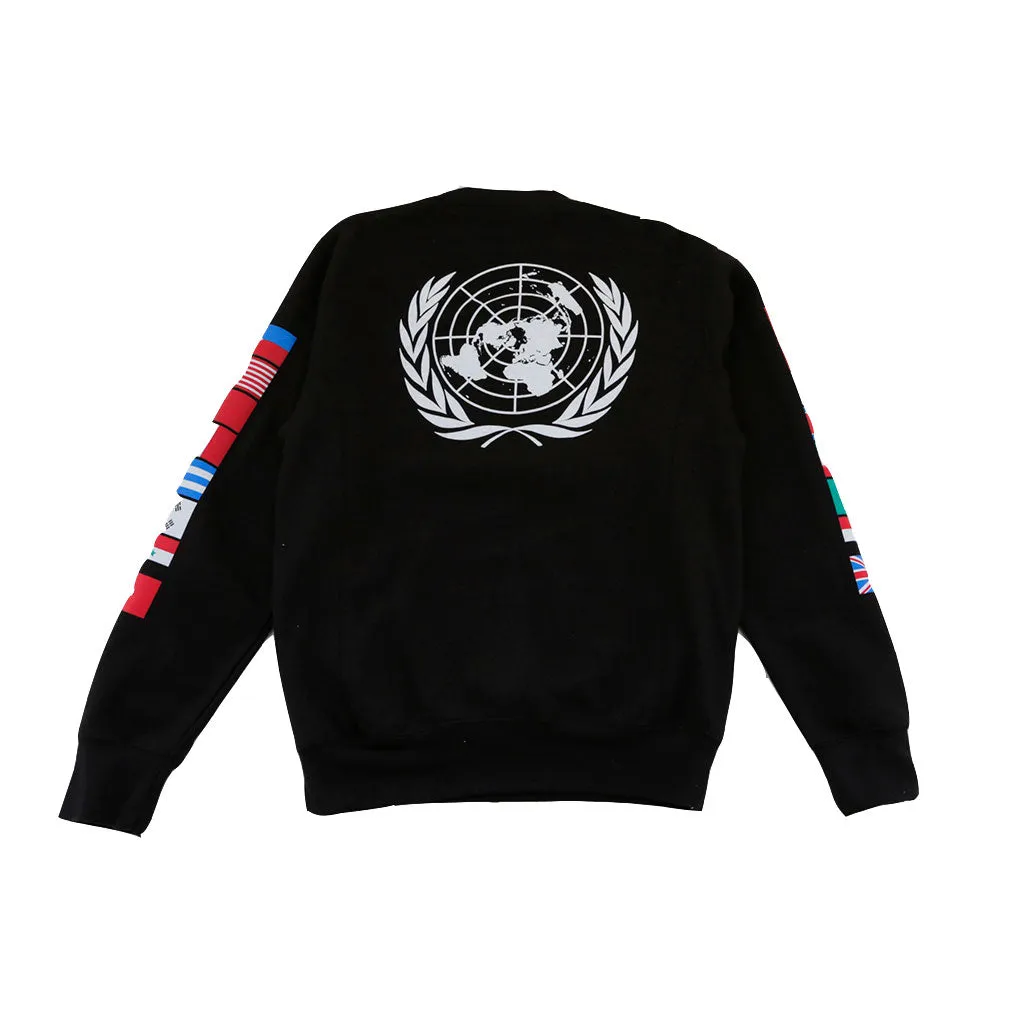 Mens True BBQ Crewneck Sweatshirt Black Layer chic