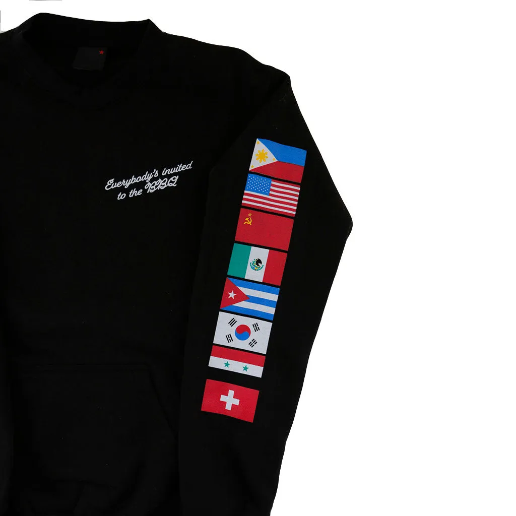 Mens True BBQ Crewneck Sweatshirt Black Daily go-to