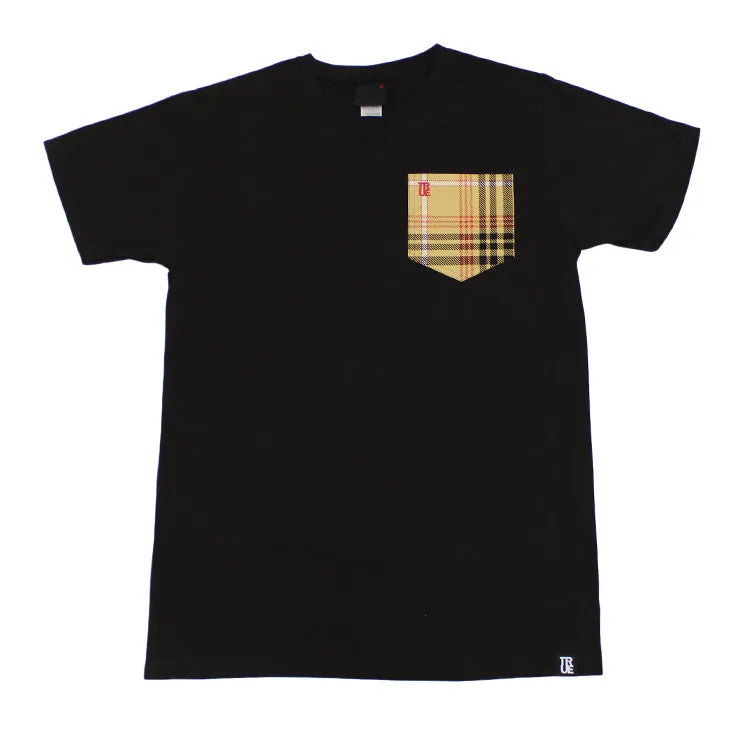 Mens True Canal St V-Neck T-Shirt Black freedom mode