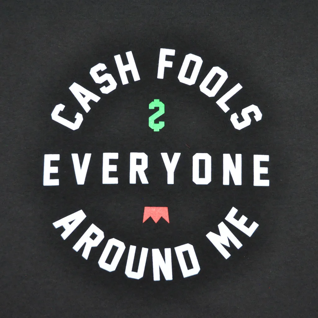 Mens True Cash Fools T-Shirt Black go casual