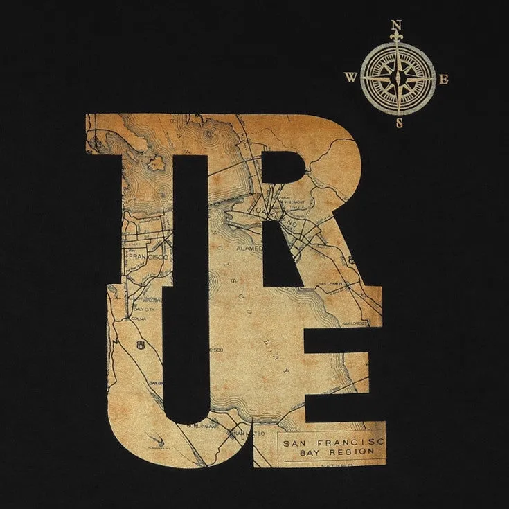 Mens True Compass T-Shirt Black light move