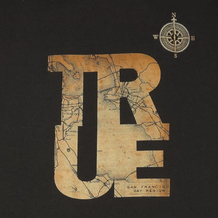 Mens True Compass T-Shirt Brown runway touch