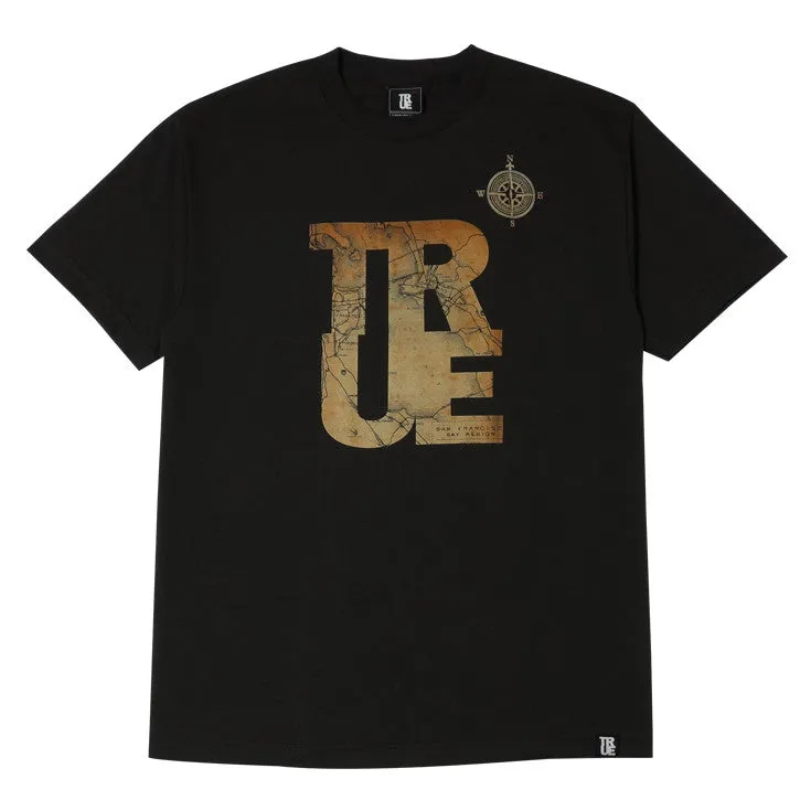 Mens True Compass T-Shirt Brown casual wear