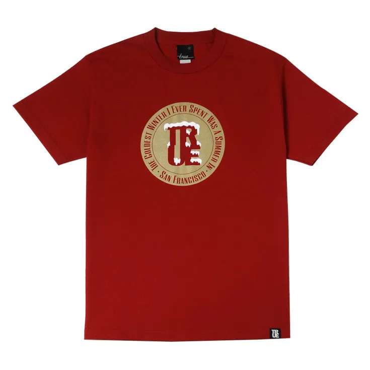 Mens True Croix T-Shirt Red warm day