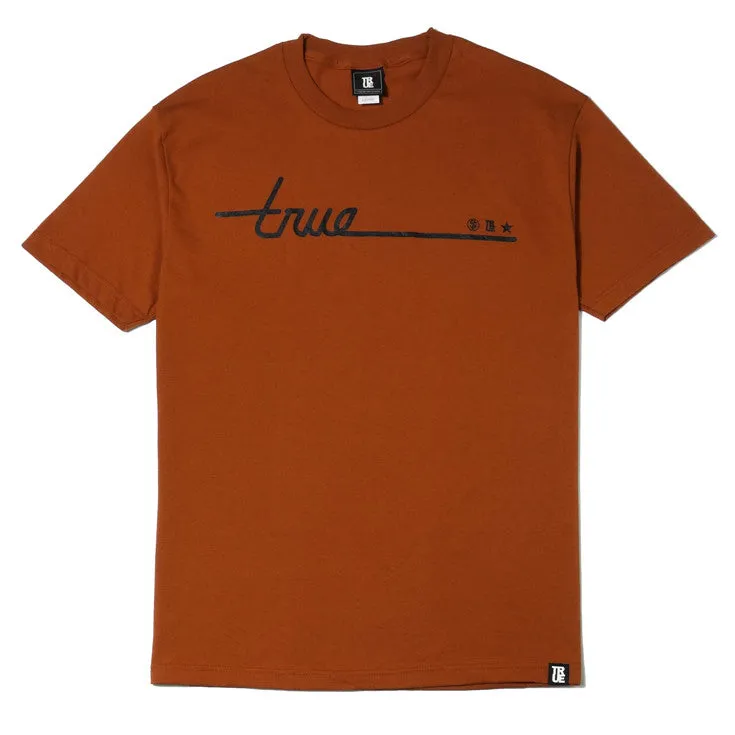 Mens True Darkside T-Shirt Texas Orange metro style