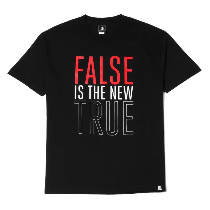 Mens True False Is T-Shirt Black express self