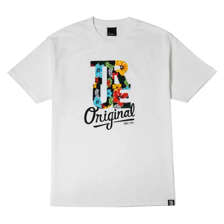 Mens True Floral T-Shirt White fashion essential