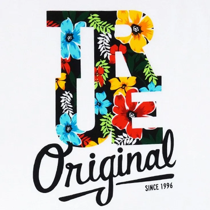 Mens True Floral Tank Top White ease code