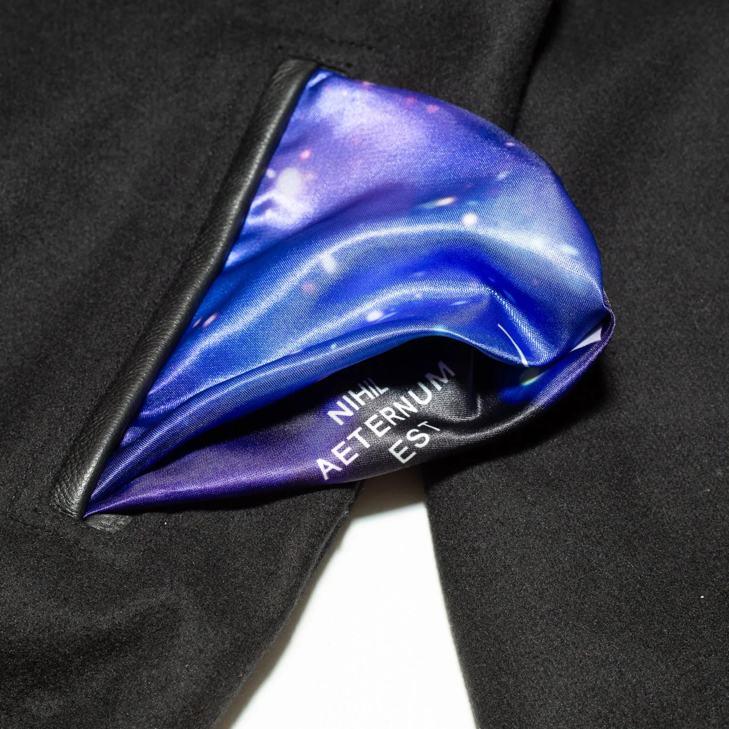 Men's True Galaxy Varsity Jacket Black comfort state