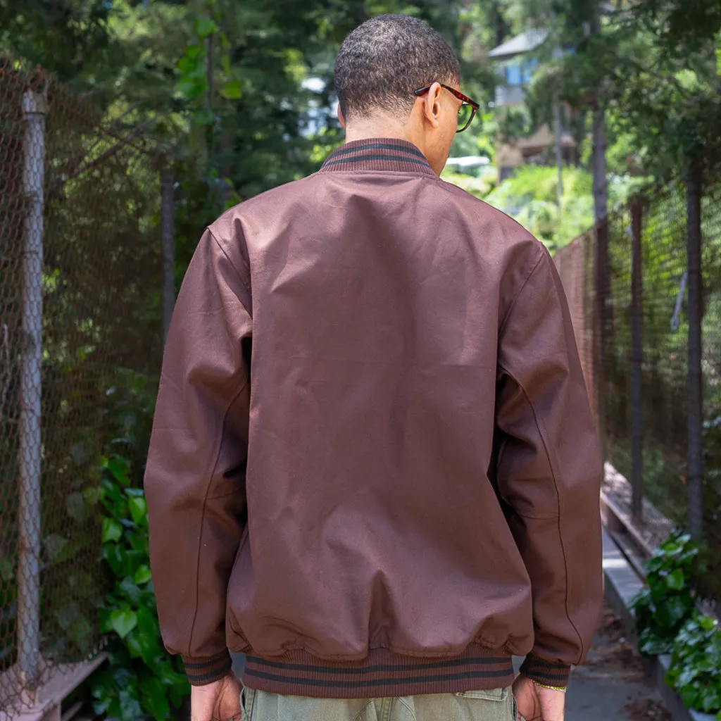 Men's True General Purpose Varsity Jacket Brown active flair
