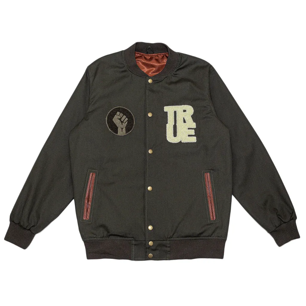 Men's True General Purpose Varsity Jacket Olive mellow vibe