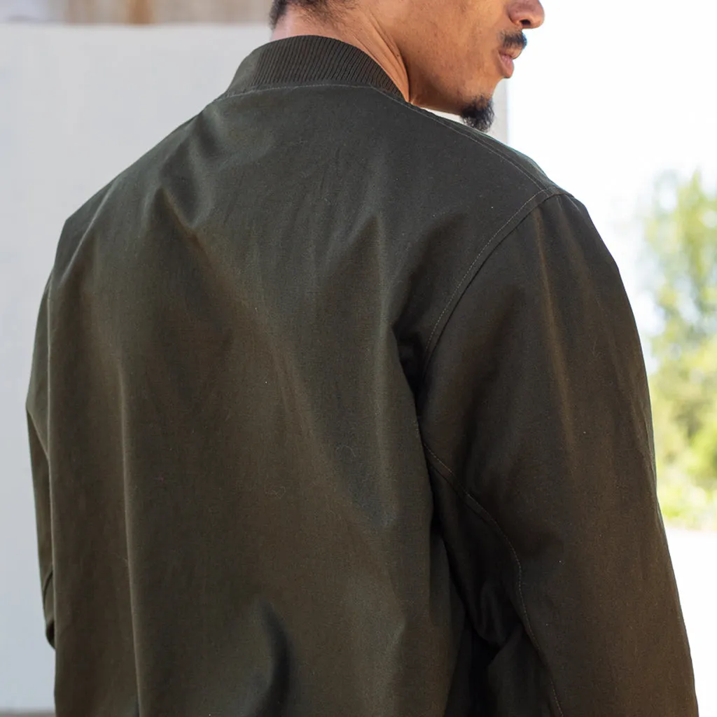Men's True General Purpose Varsity Jacket Olive winter edge