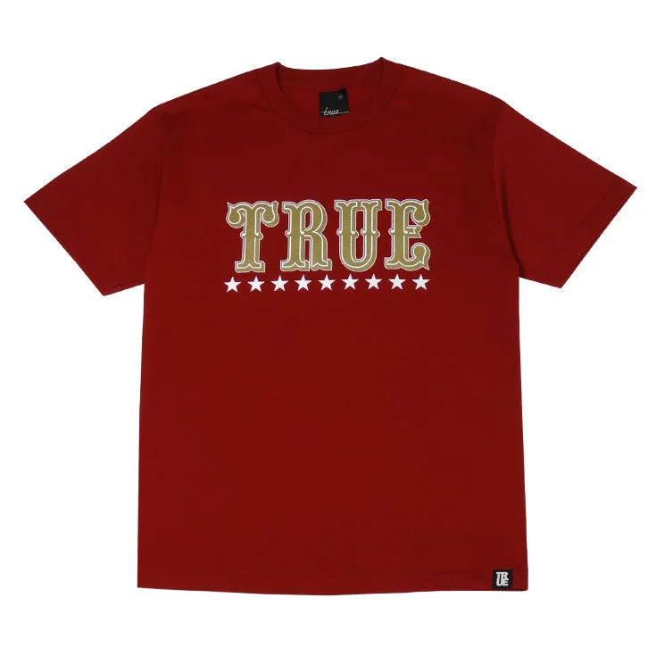 Mens True Gold Rush T-Shirt Red urban edge