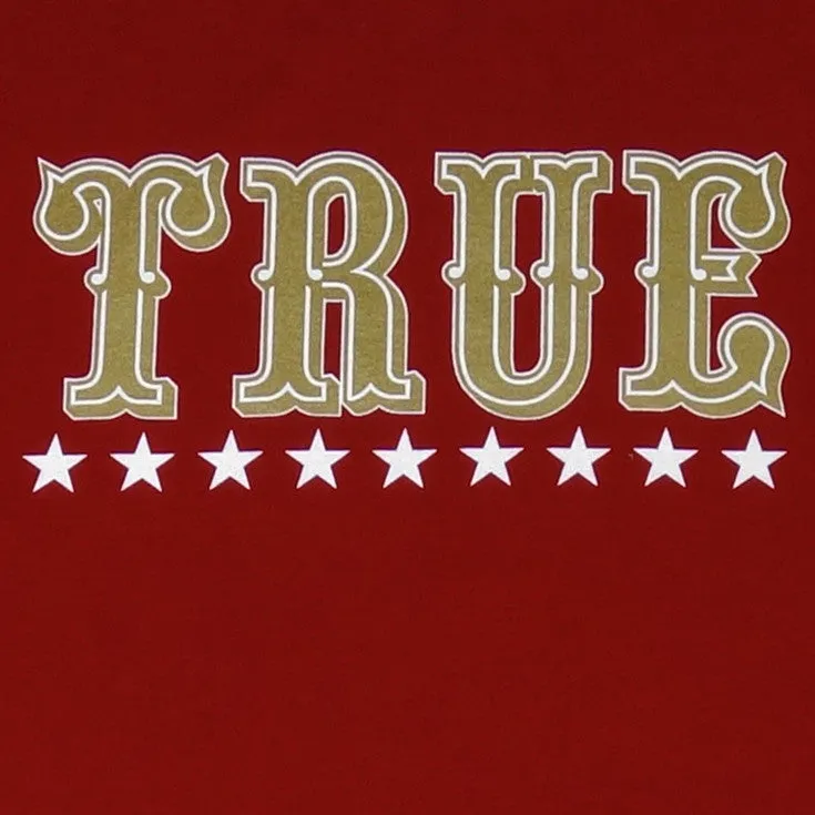 Mens True Gold Rush T-Shirt Red daily charm
