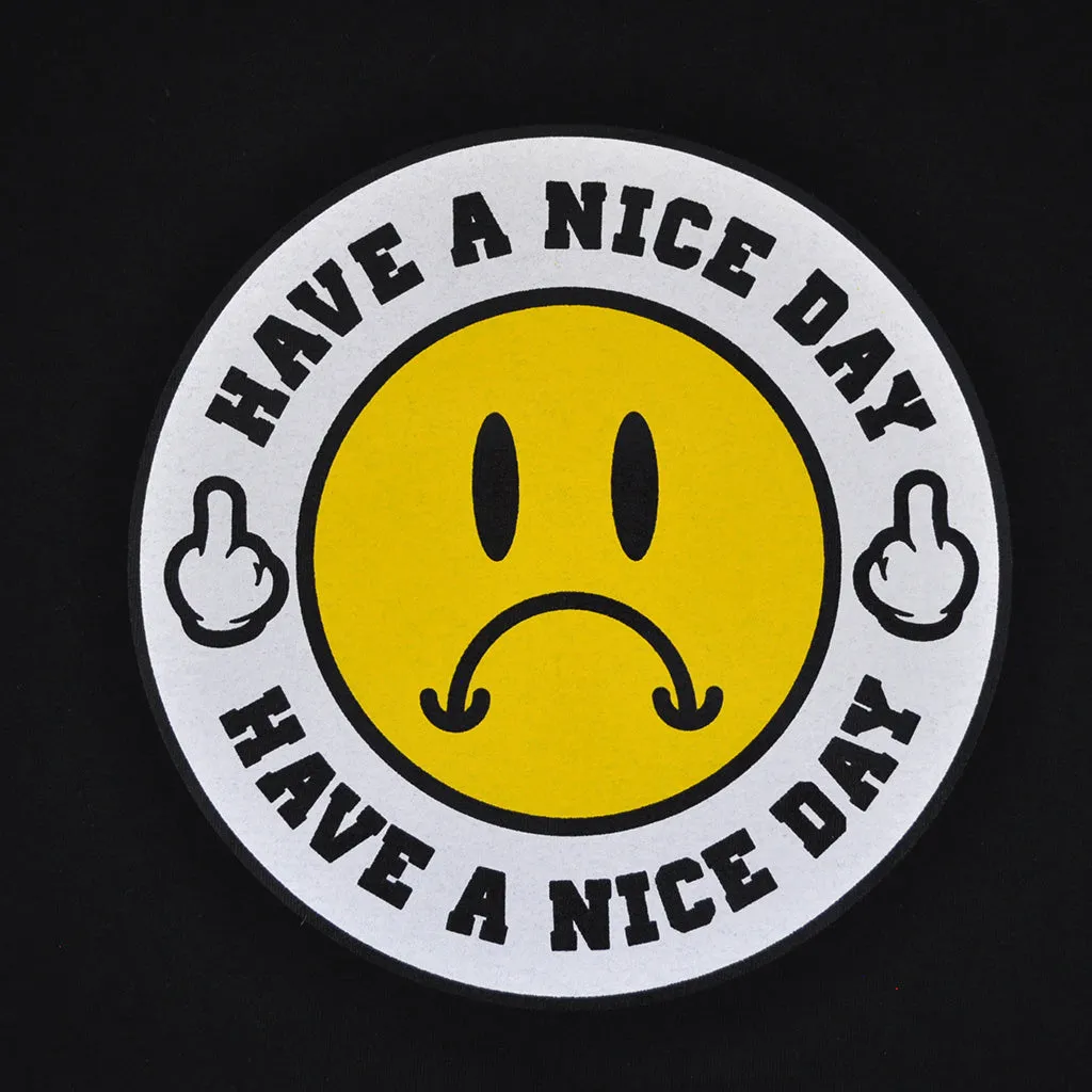 Mens True Have A Nice Day T-Shirt Black sleek piece