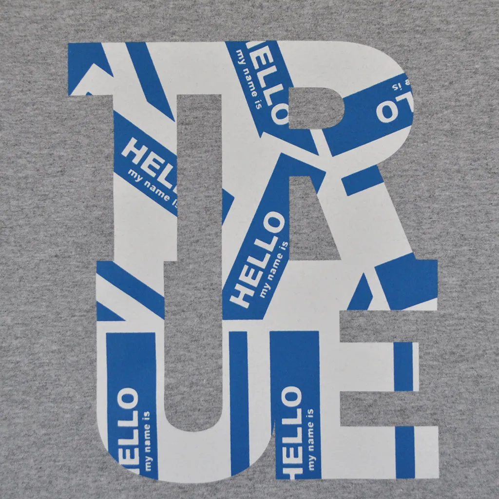 Mens True Hello T-Shirt Heather Grey light move