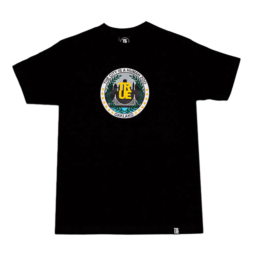 Men's True Human Zoo Oakland T-Shirt Black quality focus
