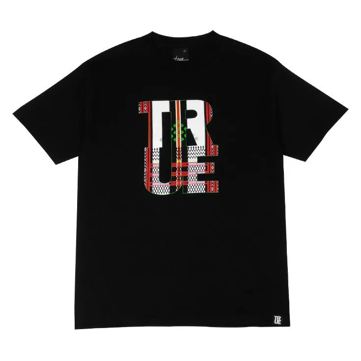 Mens True Ifugao T-Shirt Black/Red/Green smart casual