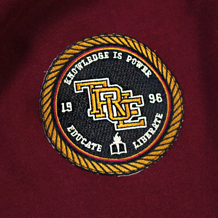 Mens True Interlocked Hoodie Maroon Tech feel