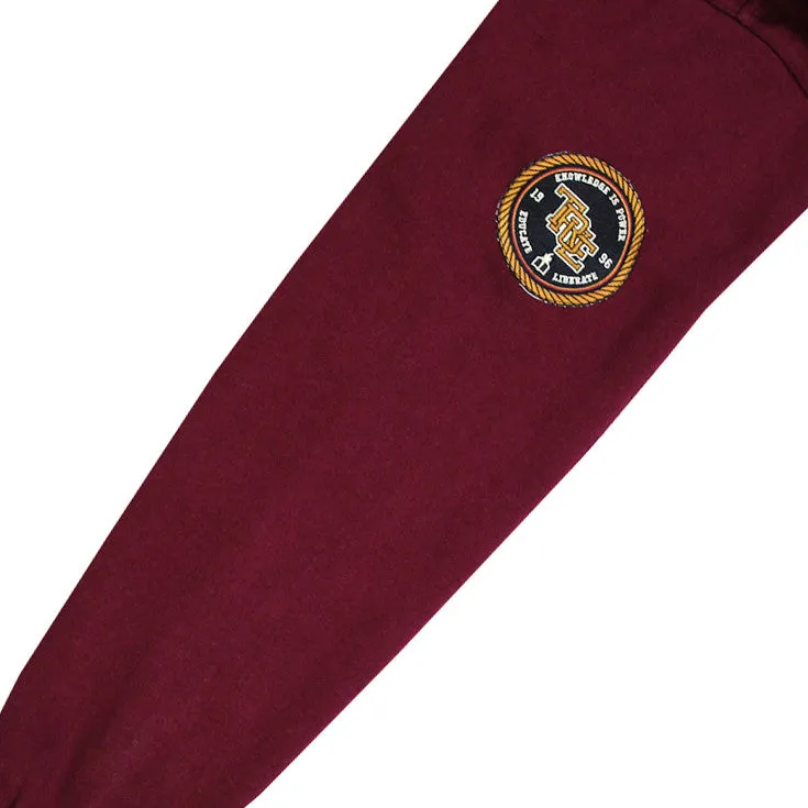 Mens True Interlocked Hoodie Maroon Free soul