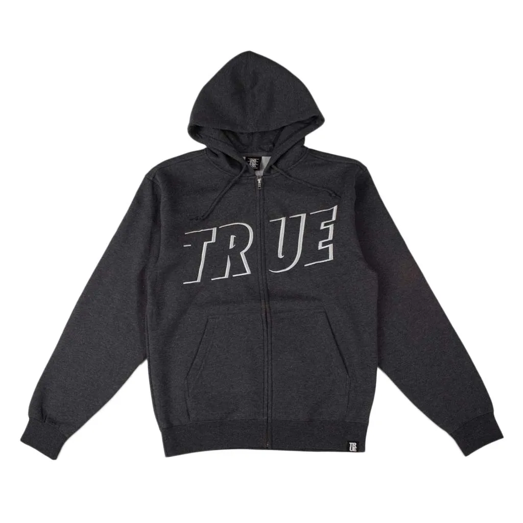 Men's True Just Use It Zip Hoodie Charcoal Aesthetic flow