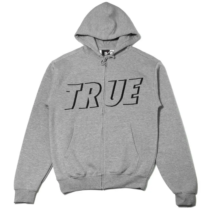Men's True Just Use It Zip Hoodie Heather Grey Heat line