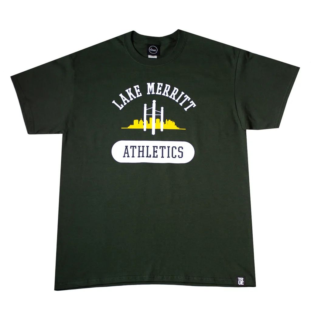 Mens True Lake Merritt Athletics T-Shirt Green casual shift