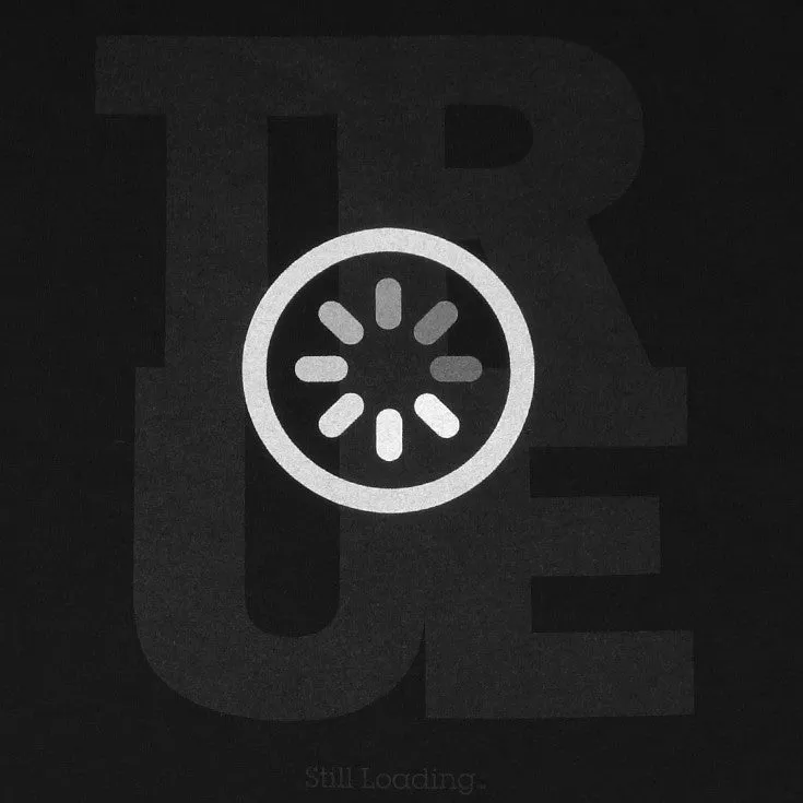 Mens True Loading T-Shirt Black high vibe