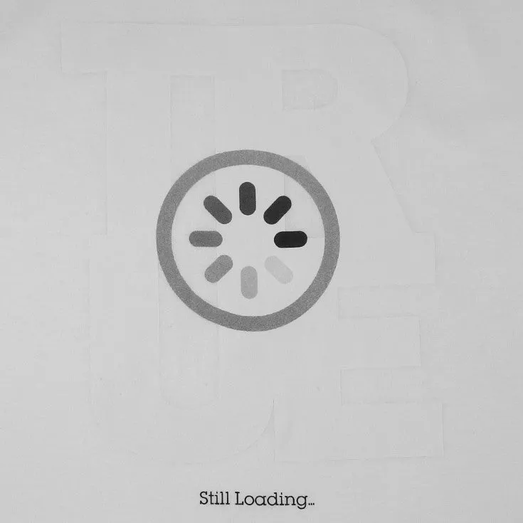 Mens True Loading T-Shirt White trend touch