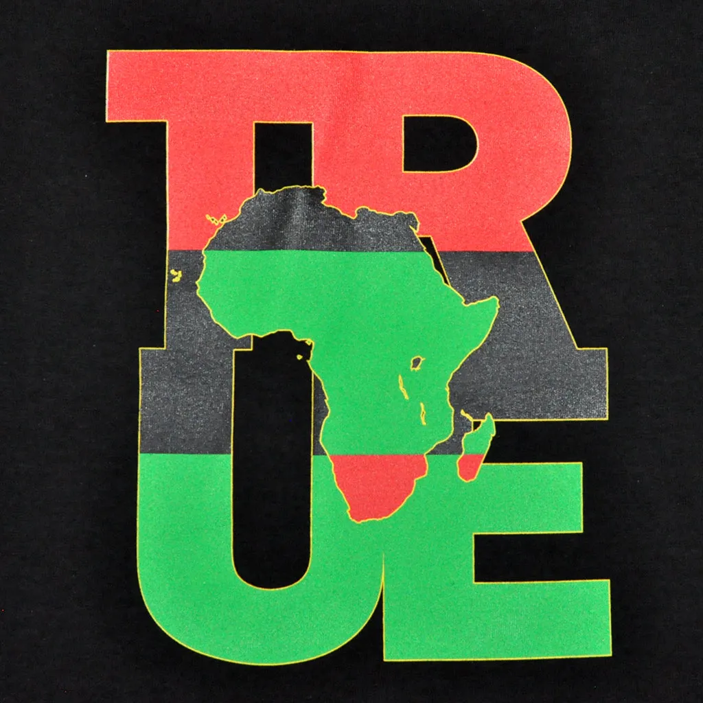 Mens True Logo Africa T-Shirt Black everyday basic