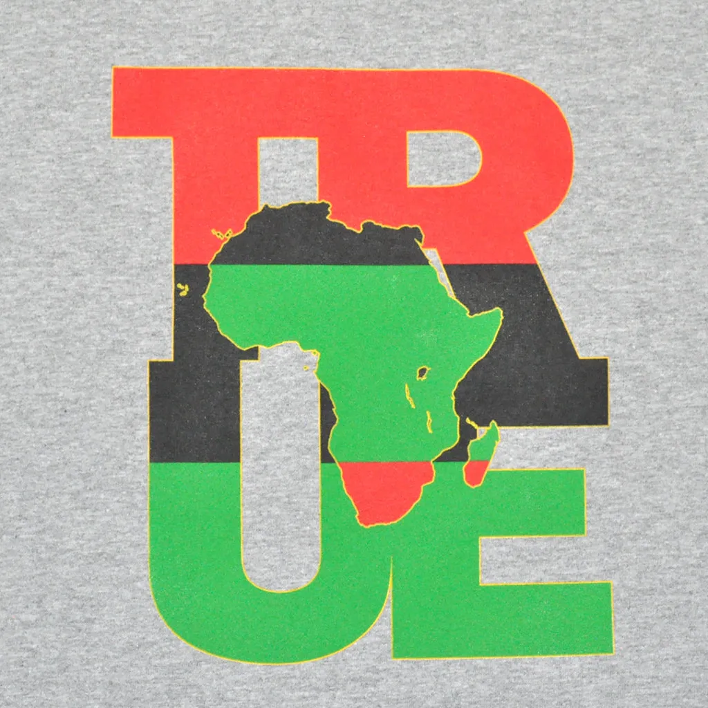Mens True Logo Africa T-Shirt Heather Grey real you