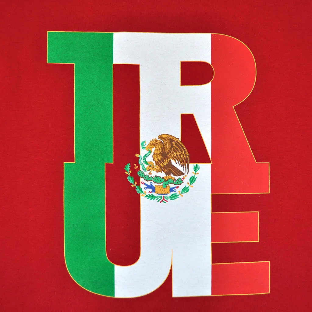 Mens True Logo Fill Mexico T-Shirt Red easy match