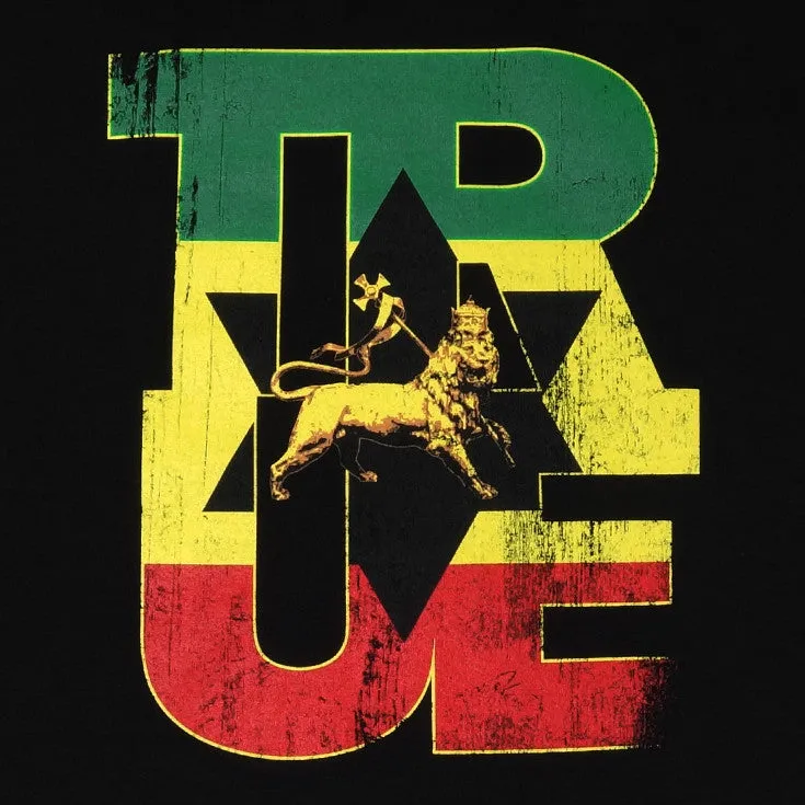 Mens True Logo Lion T-Shirt Black freedom wear