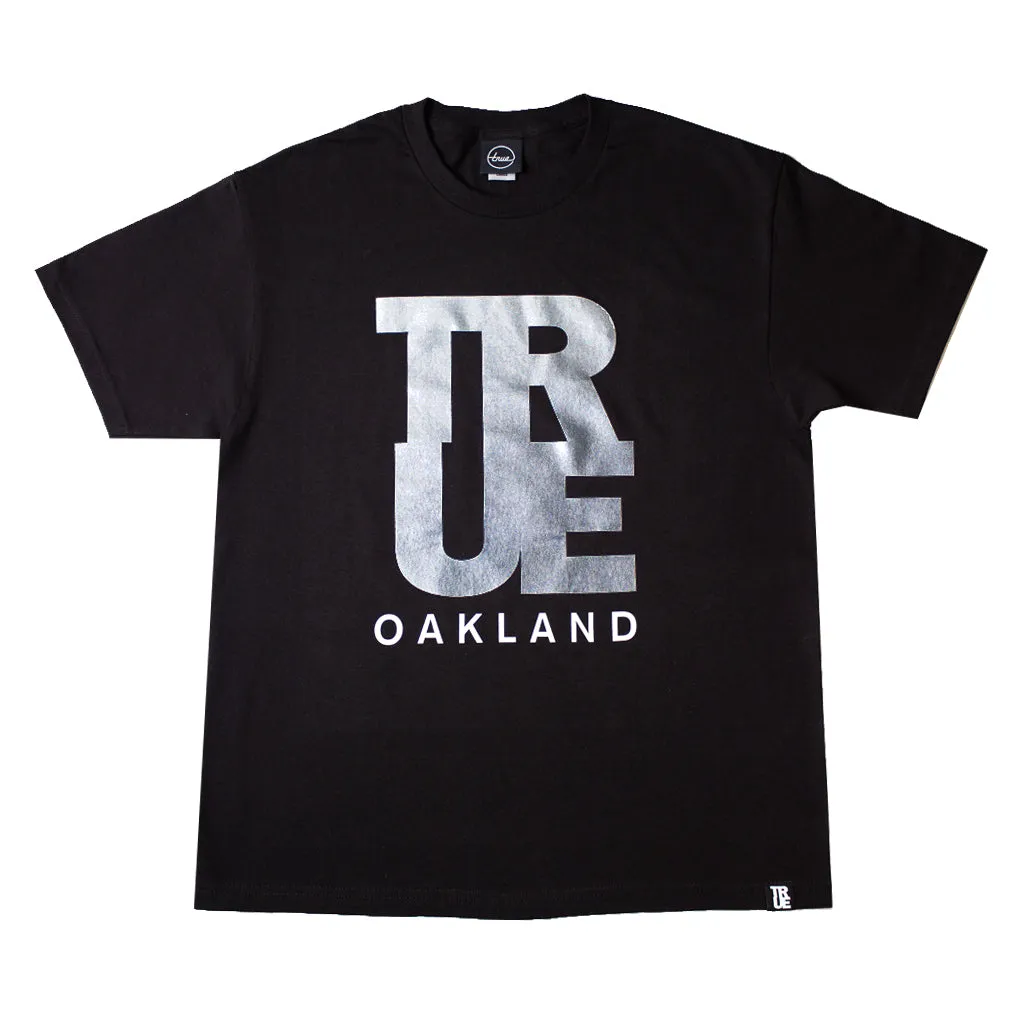 Men's True Logo Oakland T-Shirt Black match all