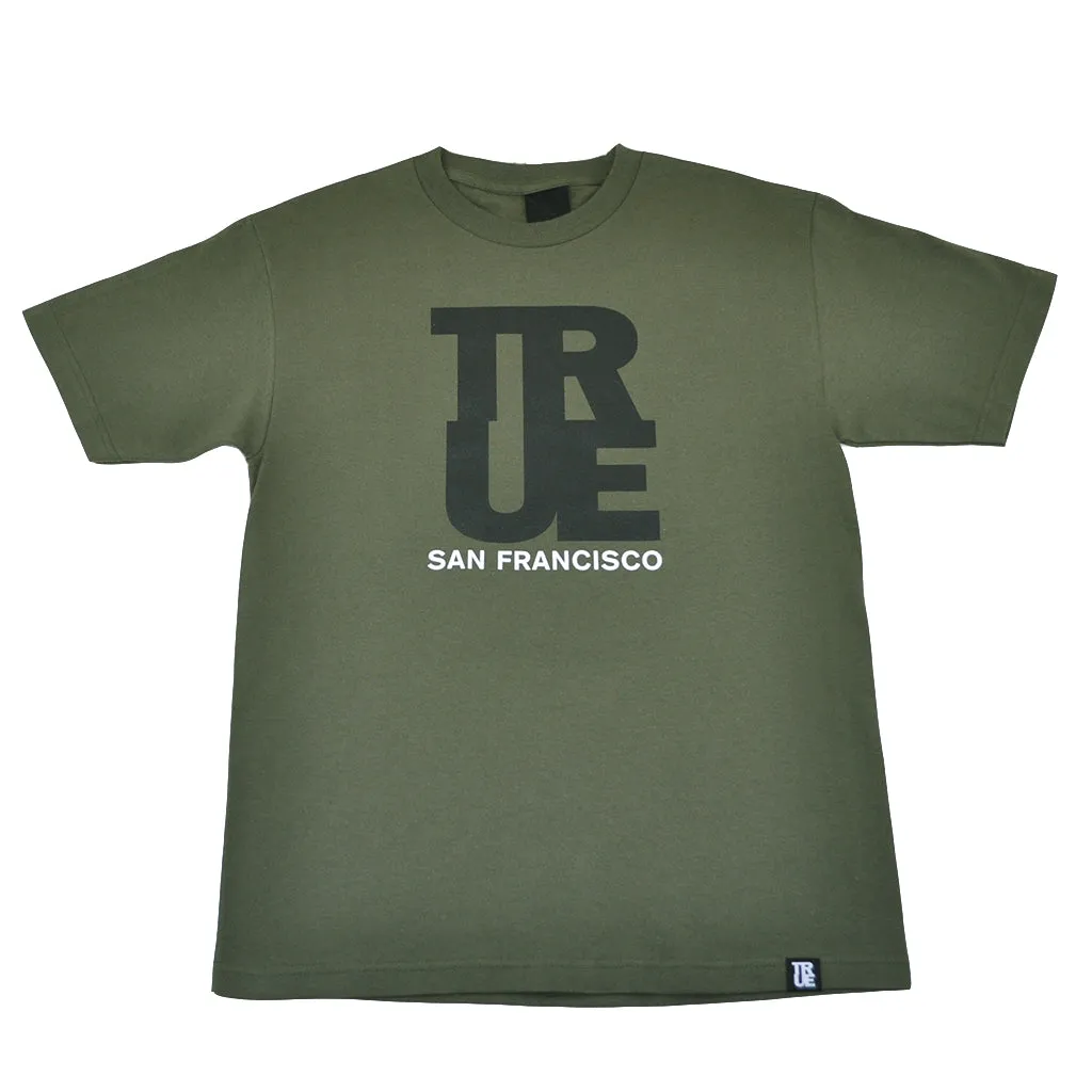Men's True Logo SF T-Shirt Olive unisex choice