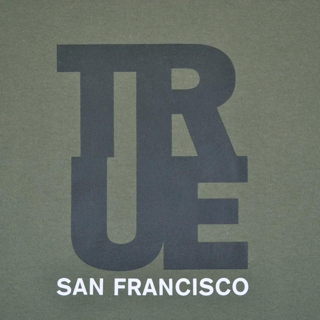 Men's True Logo SF T-Shirt Olive fashion mood