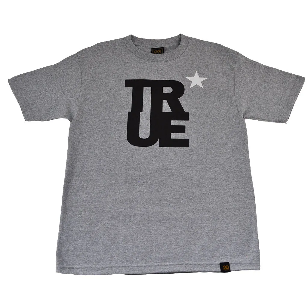 Mens True Logo Star T-Shirt Heather feel right