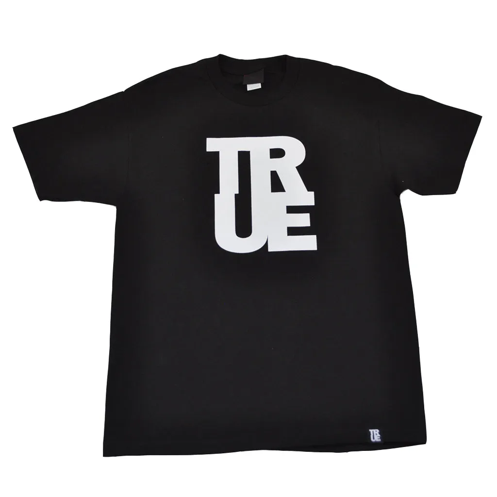 Mens True Logo T-Shirt Black/White everyday basic