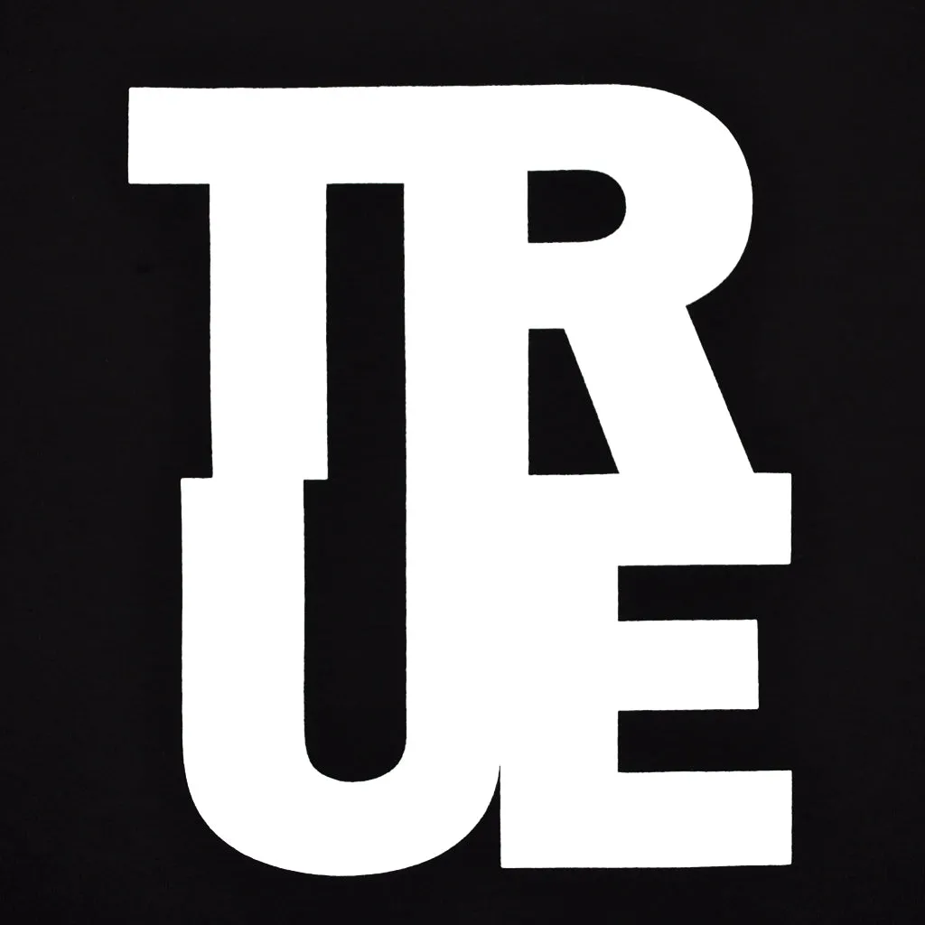 Mens True Logo T-Shirt Black/White be bold