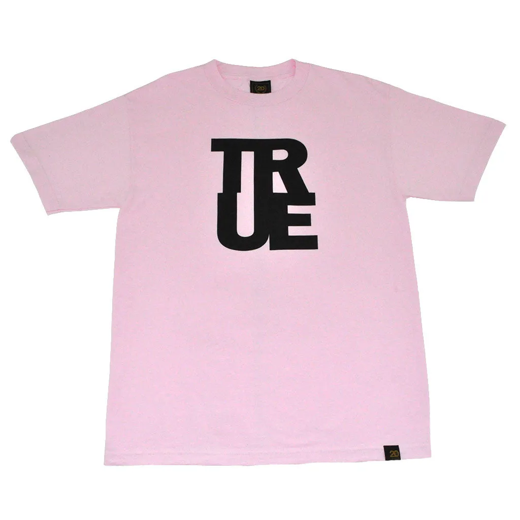 Mens True Logo T-Shirt Pink cozy comfort