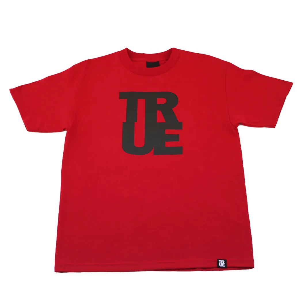Men's True Logo T-Shirt Red/Black spirit gear